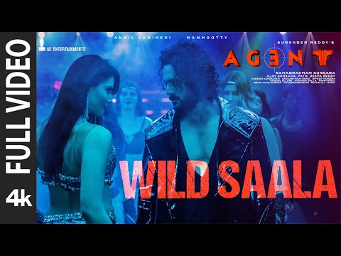 Full Video: Wild Saala Song [4K] | Agent | Akhil Akkineni | Urvashi Rautela | Bheems Ceciroleo