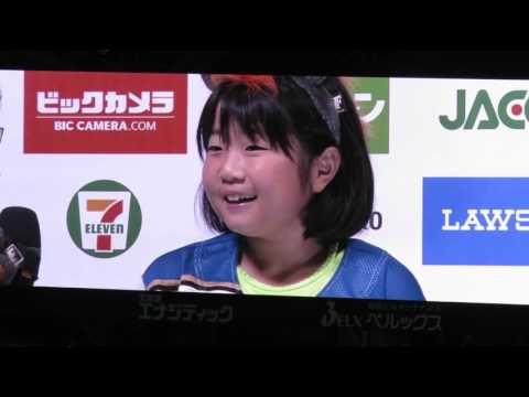 20160821　加藤投手・カワイイ女の子のヒーローインタビュー（北海道日本ハムファイターズ）