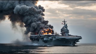 Scary! The crazy action of the US F16 pilot blew up Russia's largest aircraft carrier