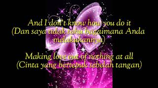 Download lagu Making Love Out Of Nothing At All - Air Supply ( lirik dan terjemahan )