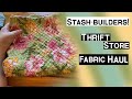 Junk Journal Stash-builder: Thrift Store Fabric Haul!