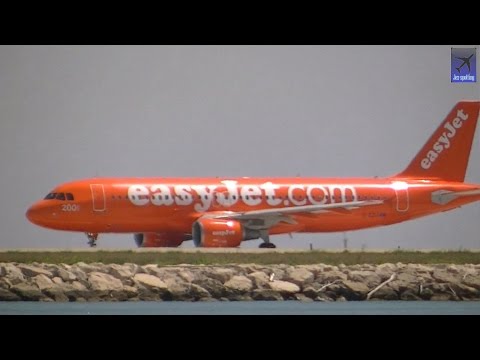 EasyJet A320 G-EZUI livery takes off from Nice - YouTube