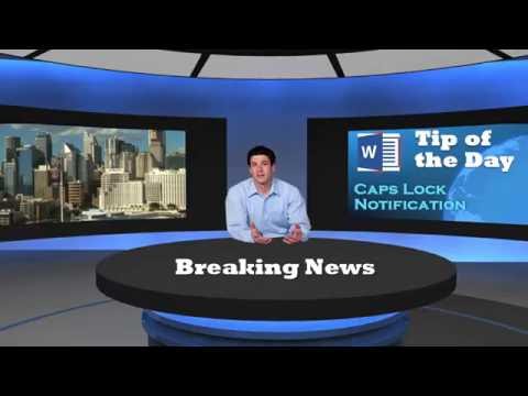 036 Word TOD   Caps Lock Notification