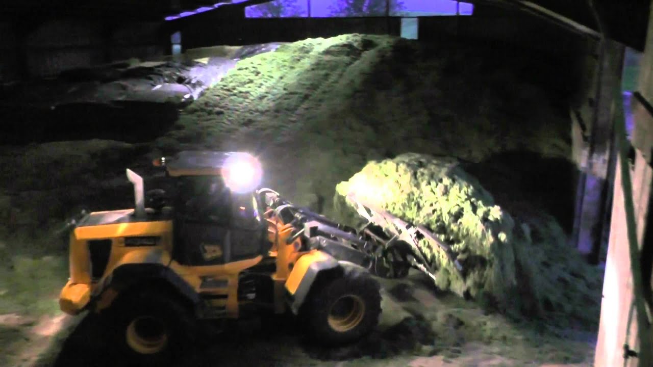 Silage 2013. Nightime buckraking