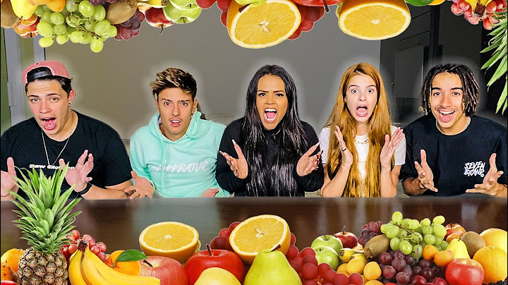 O ÚLTIMO A PARAR DE COMER FRUTA GANHA !!!
