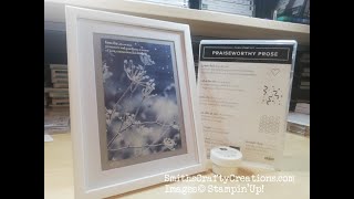 Christmas Gift Idea - Photo Frame:  Feels Like Frost meets Praiseworthy Prose by Stampin' Up! 2019 screenshot 2