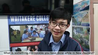 Vietnamese student using English to talk about Waitakere College
