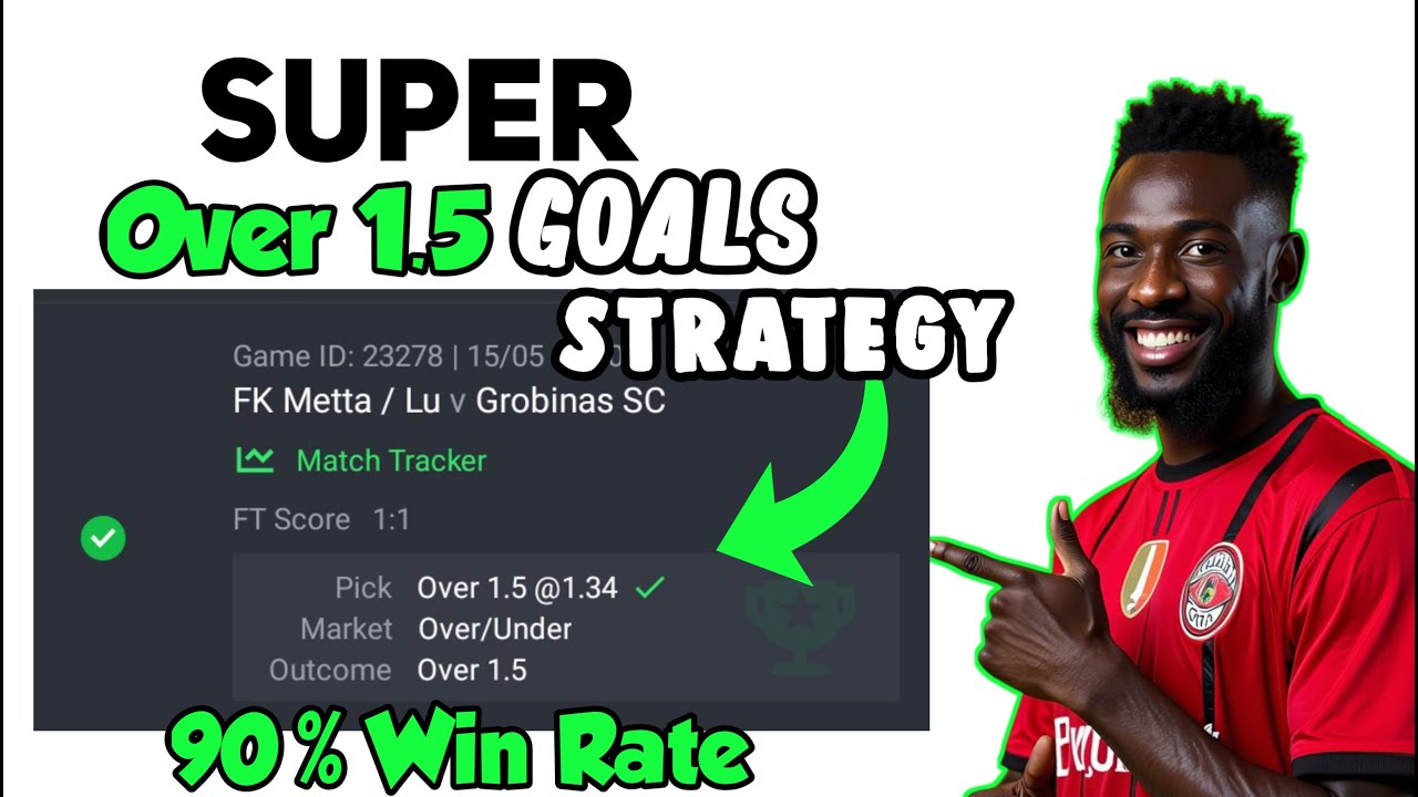 🔥🔥🔥 POWERFUL Over 1.5 goals Strategy | SUPER Over 1 5 trick 