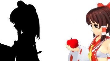 【BadApple!!】本家とMMD比較してみた/Comparison between the head family and MMD
