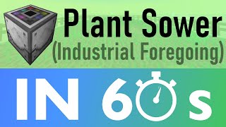 AUTO Crop Farm: Plant Sower | Sixty Second Spotlight