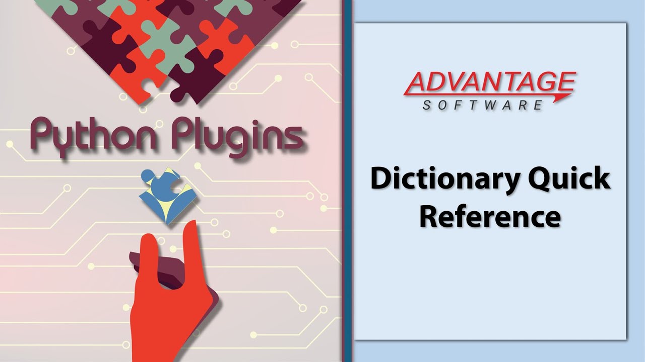 Python Plugins - Dictionary Quick Reference - YouTube