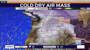 Weather forecast: Winter air incursion as a cold east breeze moves in