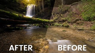 Quick Edit #13: Gloomy Waterfall Lightroom & Photoshop Post Processing screenshot 5