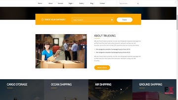 Trucking - Logistics And Transportation Website Template TMT | Free T