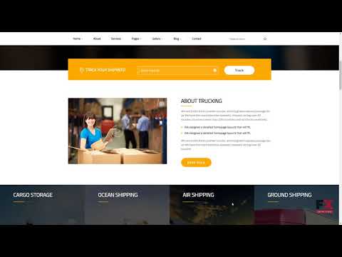 Trucking - Logistics And Transportation Website Template TMT | Free T