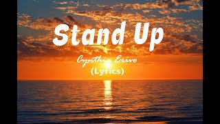 Video thumbnail of "Stand up - Cynthia Erivo (lyrics)"