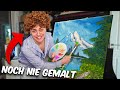 Schaff ich es einem bob ross tutorial zu folgen