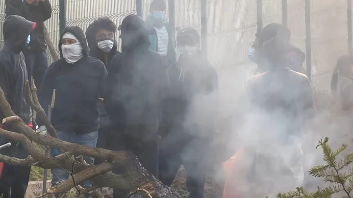 Cierre parcial de vías en primeras horas de movilización social en Ecuador