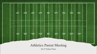 Athletic Parent Meeting