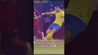 Ronaldo Recreating Lamine Yamal Best Goal At 40 Years  cr7 lamineyamal shorts