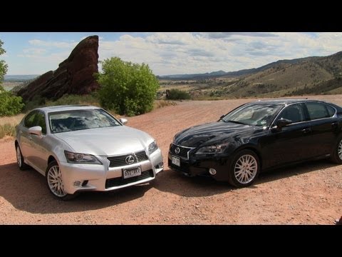 2013 Lexus GS 350 vs GS450h 0-60 MPH Mashup Review