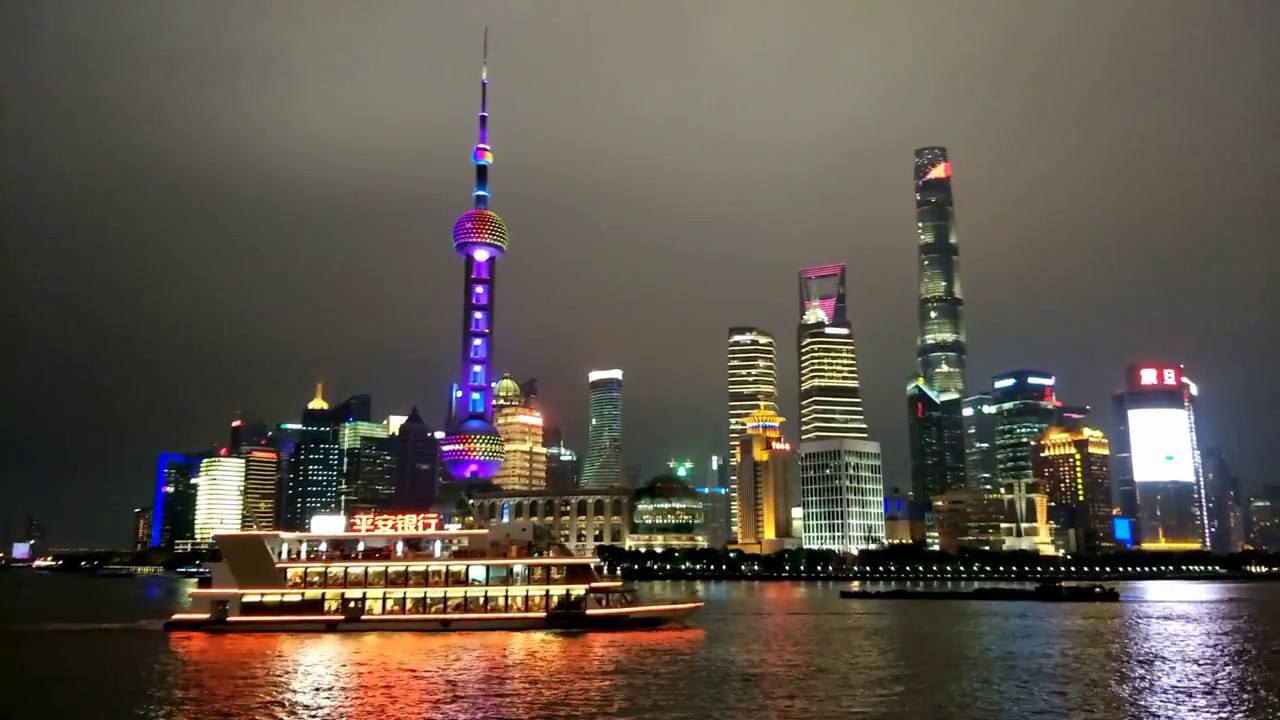 Телебашня «Восточная жемчужина» днем и ночью Шанхай Китай step 76