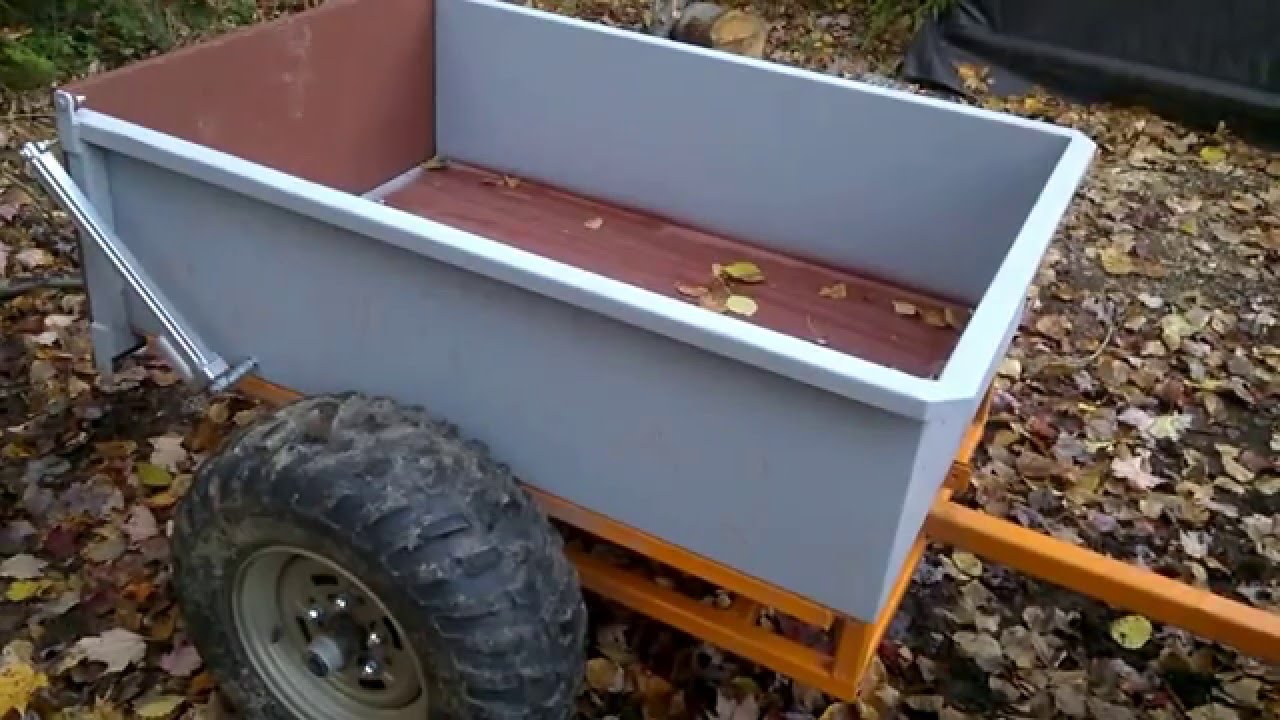 Homemade ATV Trailer Update - YouTube