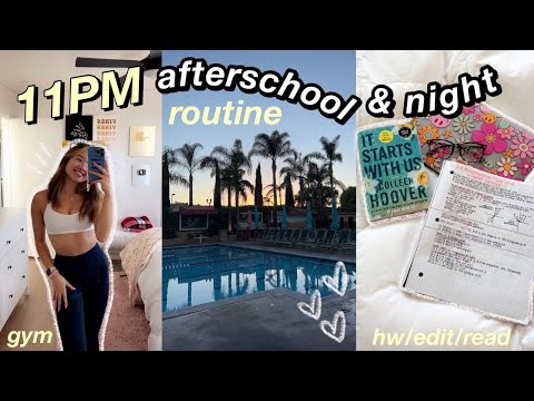 11PM AFTERSCHOOL NIGHT ROUTINE *fall edition*