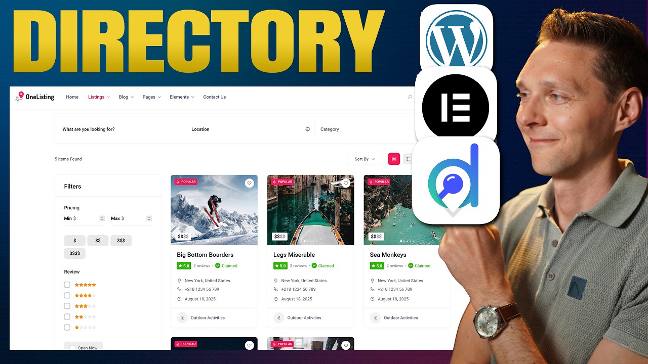 How to create a Directory Website | Directorist Tutorial - YouTube