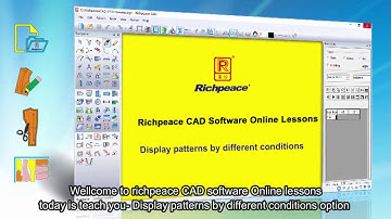 Richpeace CAD software online lessons Display patterns by different conditions (V9)