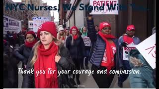 NYC Nurses Strike: Standing in Solidarity with NYSNA ✊🏽 Safe Staffing Saves Lives #NYCNurses#Strike