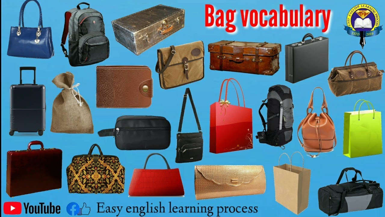 TYPES OF BAGS WITH NAME, BAG NAME