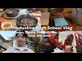 STUDY VLOG: High school life, Chemistry labs 🧪 , studying while sick🤒, and productive test prep,