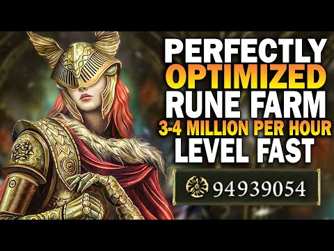 Elden Ring  - A Perfectly Optimized 3 Million+ Per Hour Rune Farm  - Level Fast In Elden Ring!