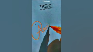 Aswini name #vishal #art #writing #sortvideo #viralvideos #signature #ytshorts