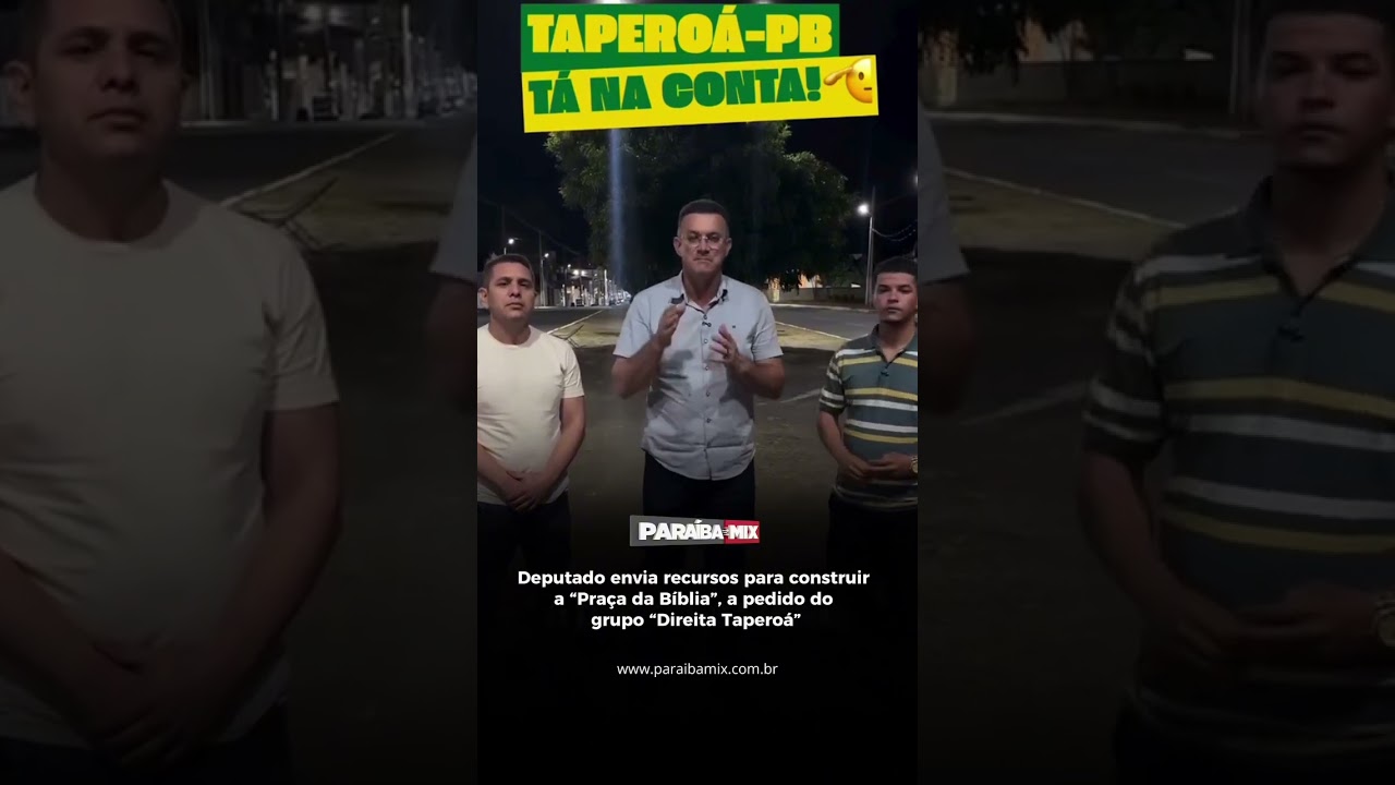 Deputado envia recursos para construir a "Praça da Bíblia", a pedido do grupo "Direita Taperoá"
