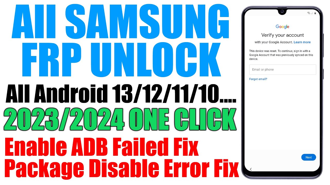 Samsung Android 11 FRP Bypass 2023