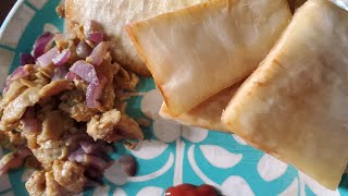 FRIED YAM AND SCRAMBLED EGGS #yamandeggs #video #food 