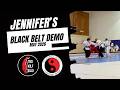 Jennifer's Black Belt Demo - Red Wolf Dojo - Cuong Nhu Martial Arts