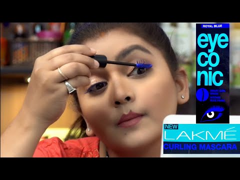 Lakme Iconic mascara | lakme eyeconic mascara royal blue first impression & honest review | RARA |