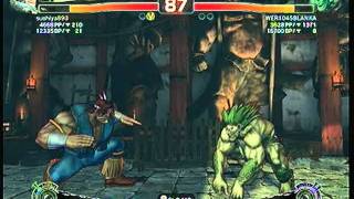 SSF4AE: T.Hawk (sushiya893) vs. Blanka (WER1045BLANKA) SD