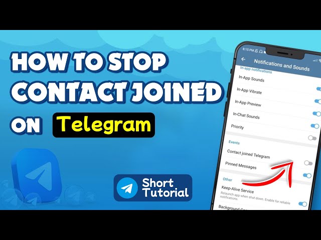 How to Turn off Contact Joined Notifications on Telegram