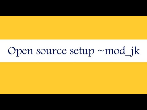 How to setup mod_jk and tomcat - YouTube