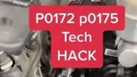 Chevy Tahoe runs rich P0172 P0175 Hack