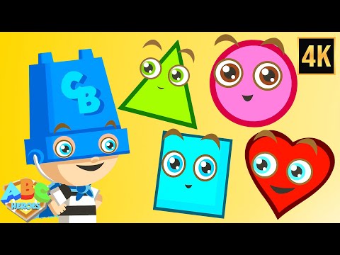 Learn Shapes | The Shapes Song for Children | Nursery Rhymes for Kids by ABC Heroes