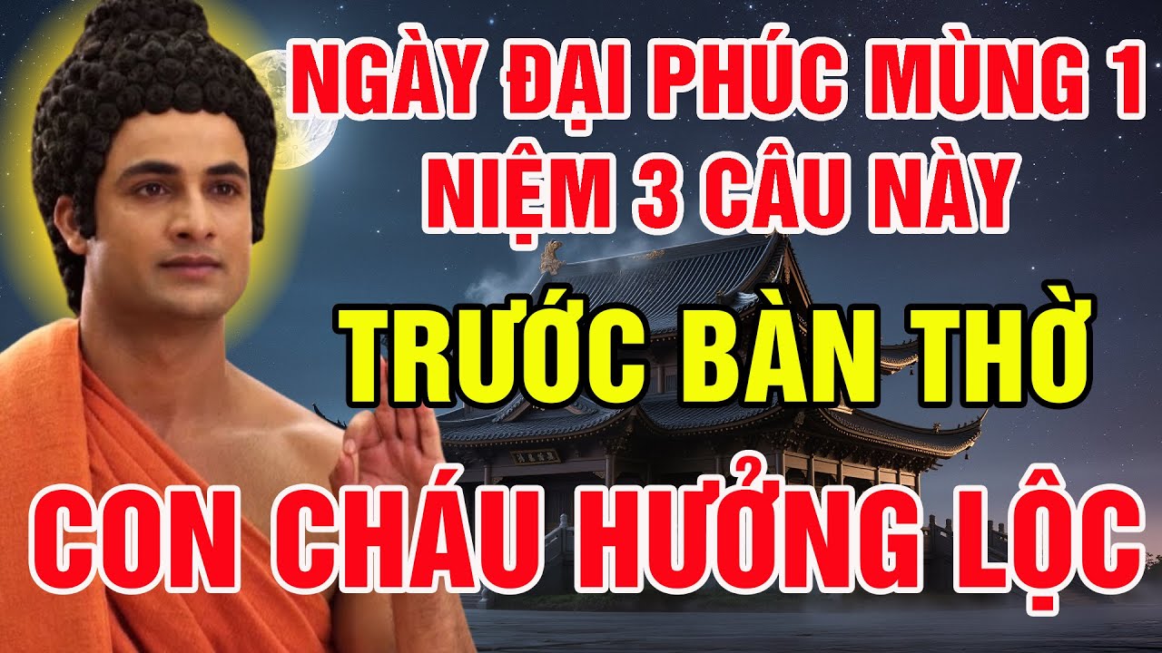 NGÀY ĐẠI PHÚC 1/12: NIỆM 3 CÂU NÀY TRƯỚC BÀN THỜ TỔ TIÊN ĐỂ CON CHÁU HƯỞNG PHƯỚC, ĐỖ ĐẠT THÀNH DANH