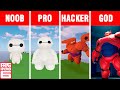 Minecraft NOOB vs PRO vs HACKER vs GOD: BAYMAX BIG HERO 6 BUILD CHALLENGE in Minecraft