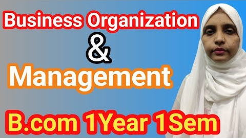 Business Organization And Management || important questions B.com.1st Year. 1st Semister || 