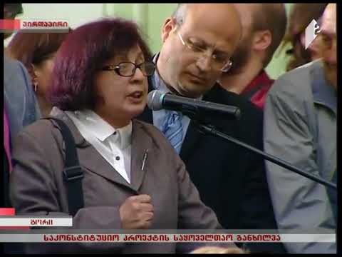 არინა თავაქარაშვილის სიტყვით გამოსვლა კონსტიტუციის საჯარო...