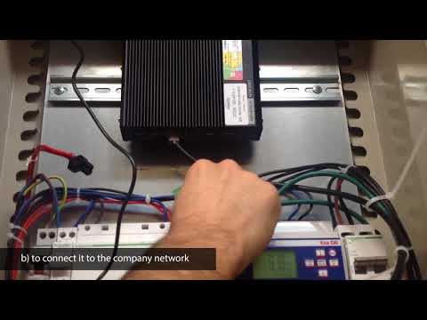 Advantech UTX-3117 gateway electrical installation